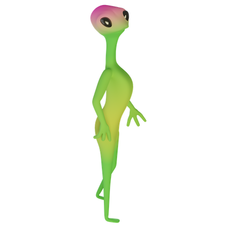 Female Alien  3D Icon