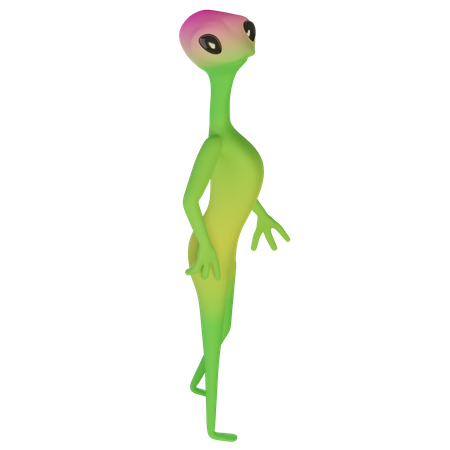 Female Alien 3D Icon
