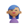 lady artist emoji 3d