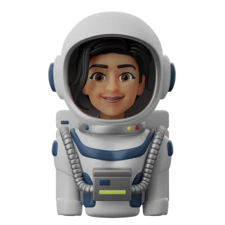 Female Astronaut  3D Icon
