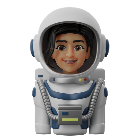 Female Astronaut  3D Icon