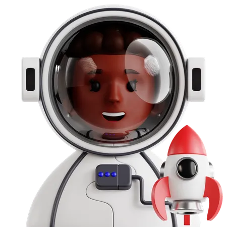 Female Astronaut  3D Icon