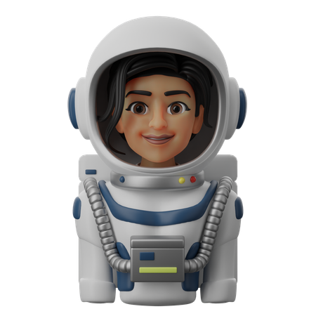 Female Astronaut  3D Icon