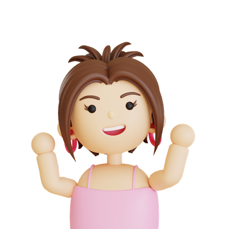 Female Avatar  3D Icon