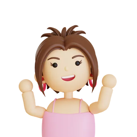 Female Avatar  3D Icon