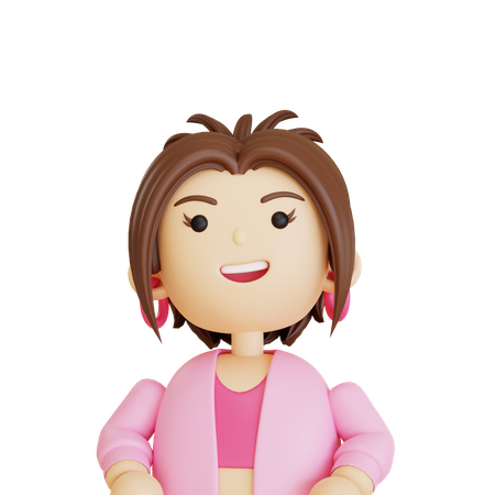 Female Avatar  3D Icon