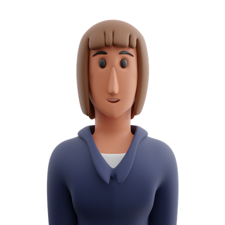 Female avatar  3D Icon