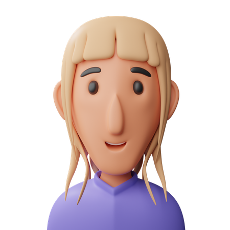 Female avatar  3D Icon