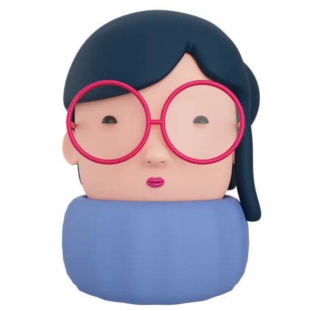 Female Avatar  3D Icon