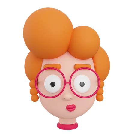 Female Avatar  3D Icon