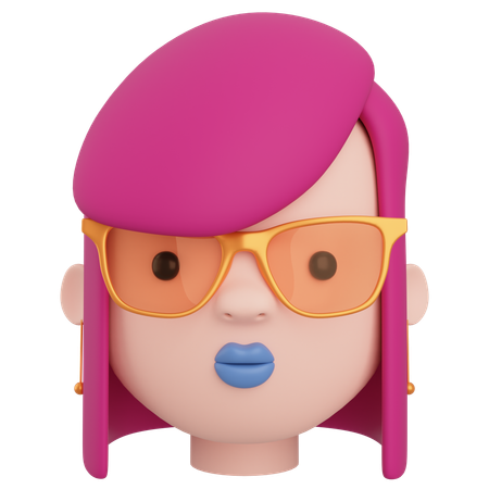 Female Avatar  3D Icon