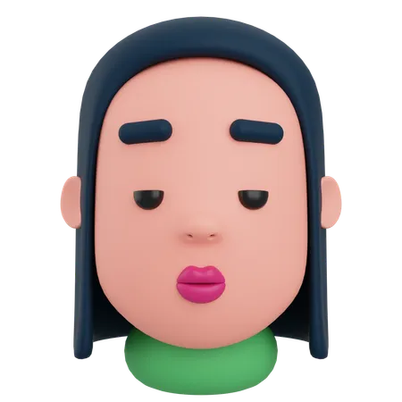 Female Avatar  3D Icon