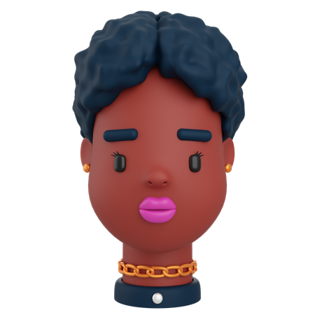 Female Avatar  3D Icon