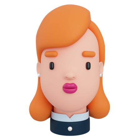 Female Avatar  3D Icon