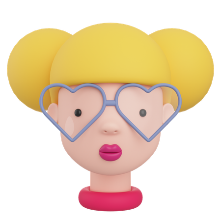 Female Avatar  3D Icon