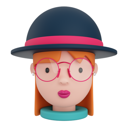 Female Avatar  3D Icon