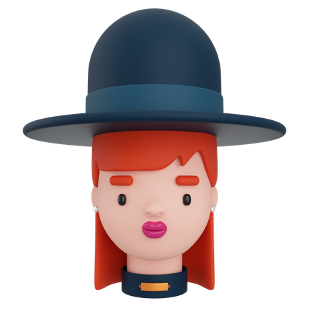 Female Avatar  3D Icon