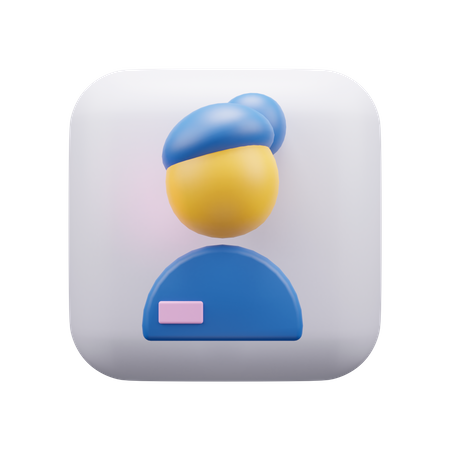 Female Avatar  3D Icon