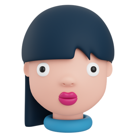 Female Avatar  3D Icon