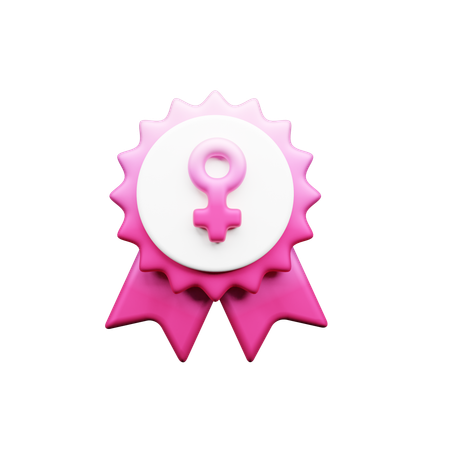 Female Badge  3D Icon