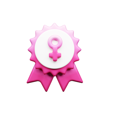 Female Badge  3D Icon