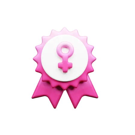 Female Badge  3D Icon