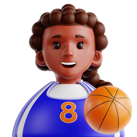 Female Basketball Player  3D Icon