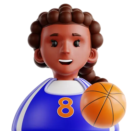 Female Basketball Player  3D Icon