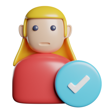 Female Candidate  3D Icon