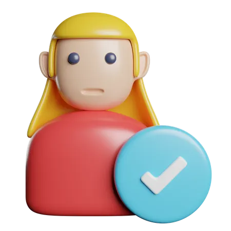 Female Candidate  3D Icon