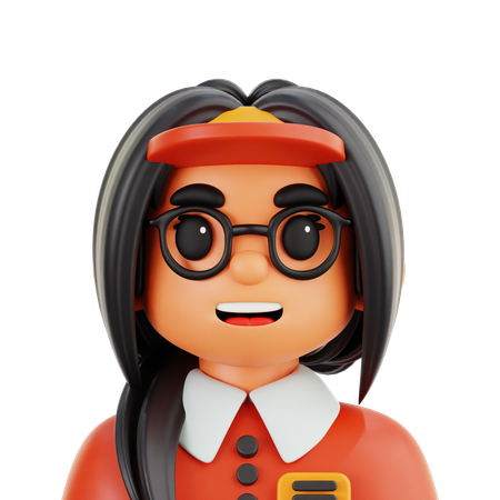 Female Cashier  3D Icon