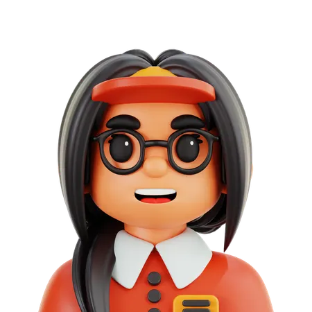 Female Cashier  3D Icon
