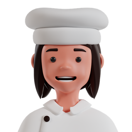 Female Chef  3D Icon