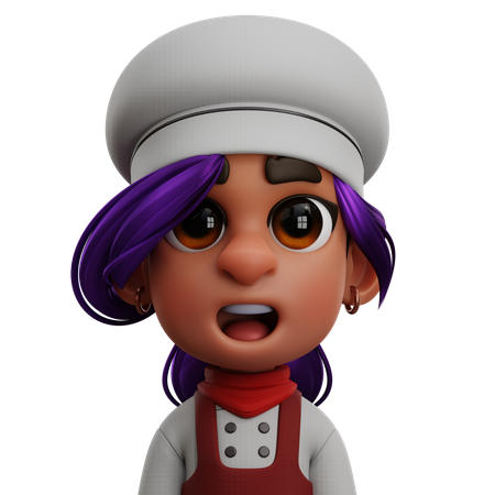 Female Chef  3D Icon