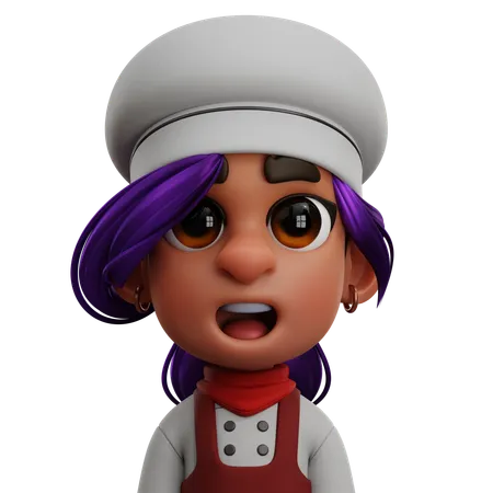 Female Chef  3D Icon