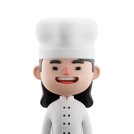 Female Chef  3D Icon