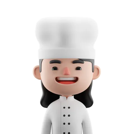 Female Chef  3D Icon