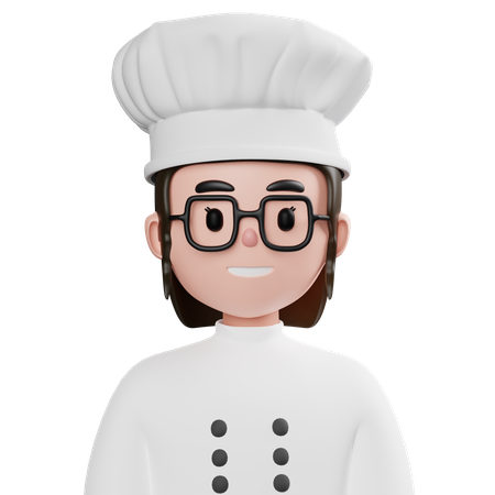 Female Chef  3D Icon