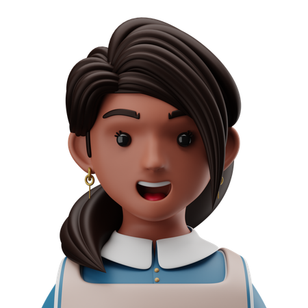 Female Chef  3D Icon