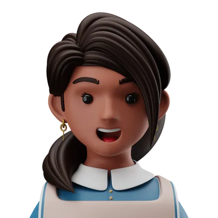 Female Chef  3D Icon