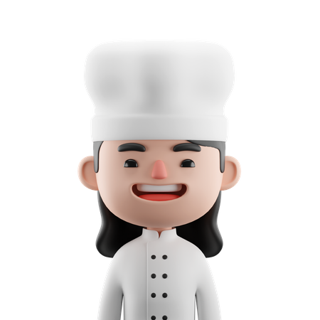 Female Chef  3D Icon