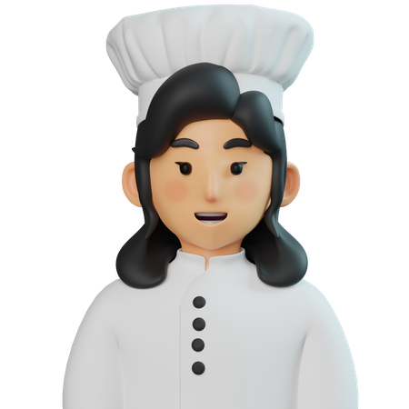 Female Chef  3D Icon