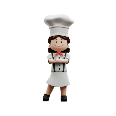 Female Chef  3D Illustration