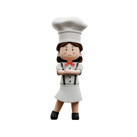 Female Chef  3D Illustration