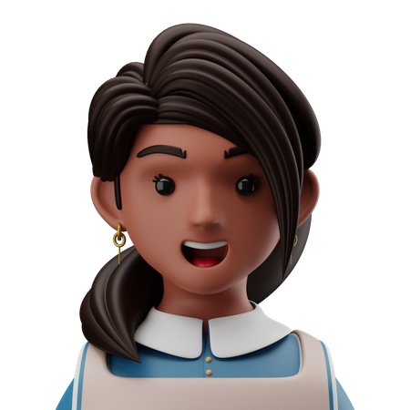 Female Chef 3D Illustration