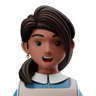 female chef emoji 3d
