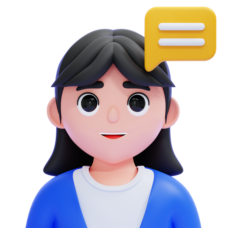 Female Consultant  3D Icon