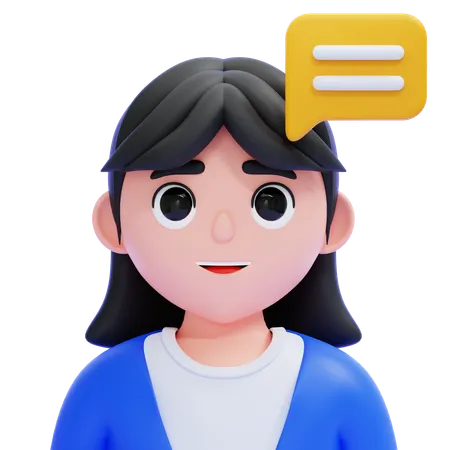 Female Consultant  3D Icon