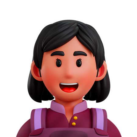 Female Cook  3D Icon