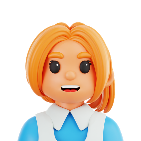 Female Cook  3D Icon